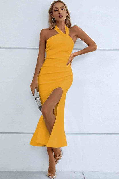 OLIVIA Fishtail Bodycon Maxi Dress