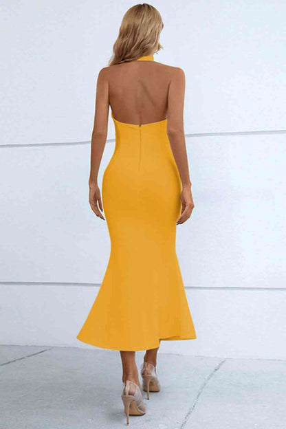 OLIVIA Fishtail Bodycon Maxi Dress