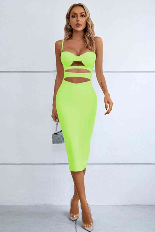 ADELLE Cutout Bodycon Midi Dress